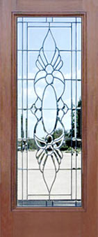 P12 leaded glass door