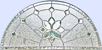 leaded glass bevel window