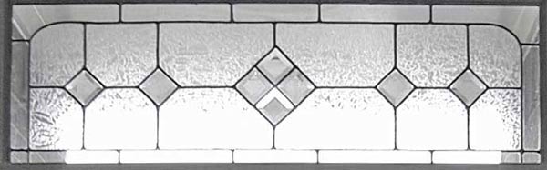leaded glass transom panel