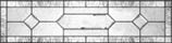 Custom leaded glass beveled transom window