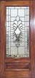 mahogany door with js13 leaded glass bevel window