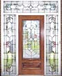 leaded glass entry