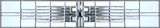 Custom leaded glass beveled transom window