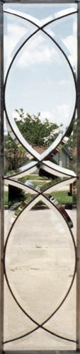 leaded glass beveled window