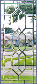 leaded glass bevel window