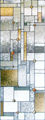 Frank Lloyd Wright inspired leaded glass doors