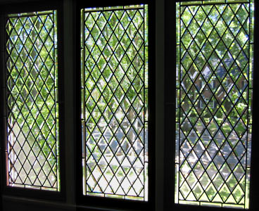 Custom all beveled leaded glass diamonds windows