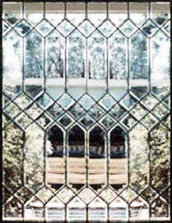 BIG 103 custom clear all-beveled leaded glass window