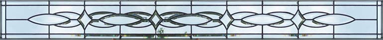 HG343 custom leaded glass bevel window