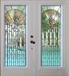 HG30E6 leaded beveled glass entry