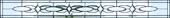 Custom leaded glass beveled transom window