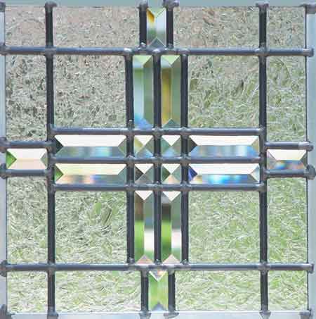 leaded glass pencil bevels panel