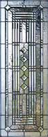 Custom leaded glass window abstract 38V