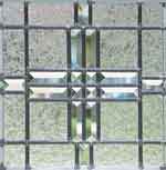 abstract stained and LEADED ART GLASS PANEL