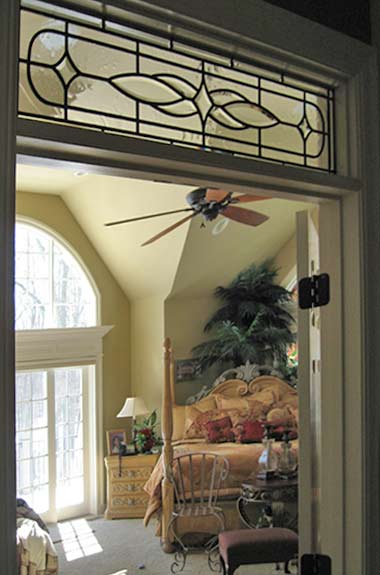 leaded glass transom