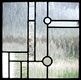 Custom Frank Lloyd Wright inspired leaded glass FLW 3P window
