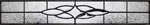 Custom leaded glass beveled transom window