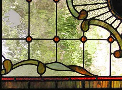 stained and leaded glass window