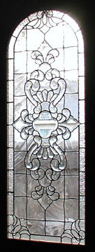 leaded glass Infinity bevels door window