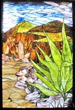 BH cross custom religious stained glass windows