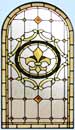 Custom leaded glass window