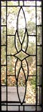 Custom leaded glass beveled sidelight window