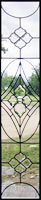 Custom leaded glass beveled sidelight window