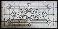 Custom leaded glass transom