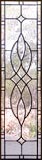 Custom leaded glass beveled sidelight window