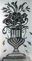 sandblasting on clear glass