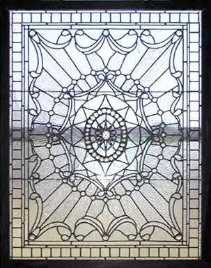 leaded glass stained glass window